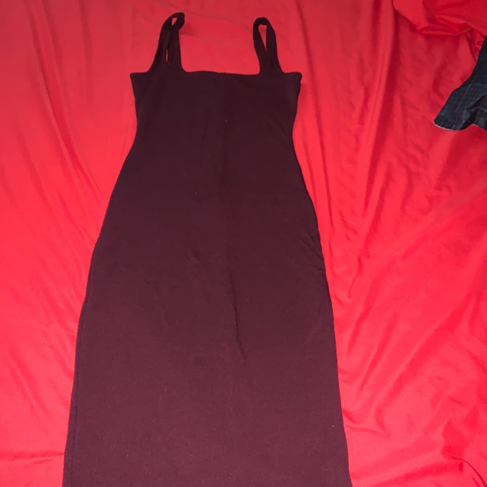 Burgundy dress